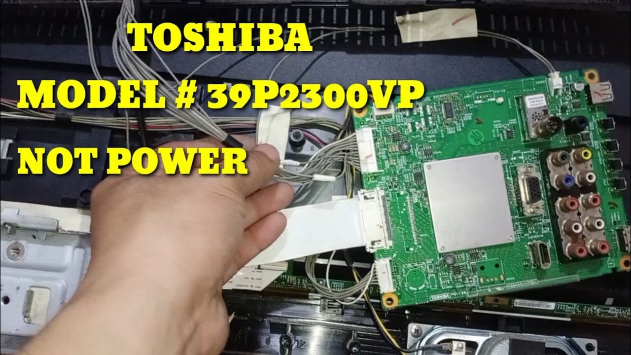 TOSHIBA MODEL # 39P2300VP NO POWER смотреть онлайн