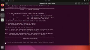 Терминал Linux. Vimtutor. Обучалка по редактору Vim.