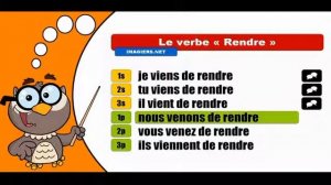 Изучение французского языка сопряжения # Rendre # Passé récent