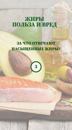 Жиры: польза и вред. За что отвечают насыщенные жиры?