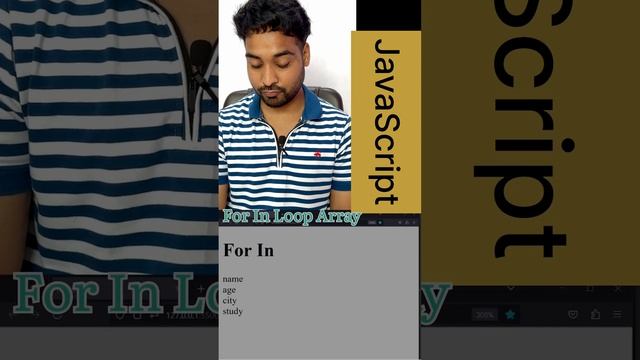 For In  Loop in Javascript