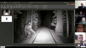 Гоминолог Илья Трейгер представляет новое фото Снежного Человека из США на Смолинском семинаре 2023