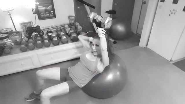Stability Ball Chest Workout for Variety and to Work your Core! смотреть онлайн