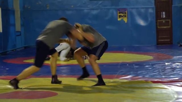 борец в вольном стиле проводит приём