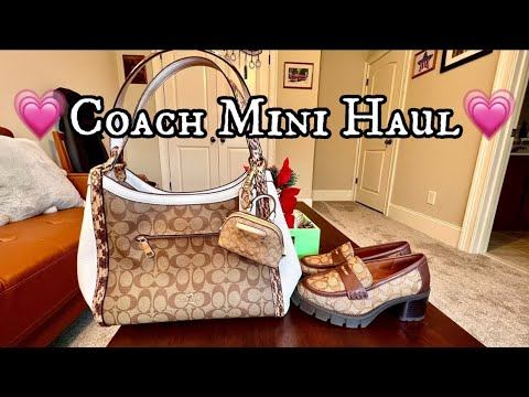 Coach (Mini Haul) Kristy Bag,Colleen Loafer & Mini Katy Bag Charm #minihaul #coach #collection