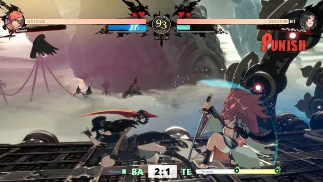 GGST ▰ Kinuski (#1 Ranked Baiken) vs NotPichu (TOP Ranked Testament). Guilty Gear Strive