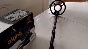 METAL DETECTOR TEKNETICS ALPHA 2000 PIASTRA DA 8 ORIGINALE CON RITROVAMENTO