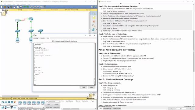 Cisco RnS - Lab 7.1.3.6 Packet Tracer - Investigating Convergence смотреть онлайн