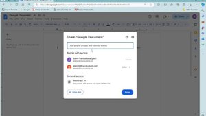 Как поделиться документом Google