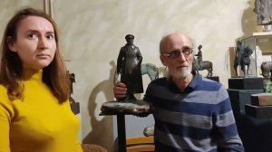 Среда. 20.09.2023 г. Зашли в мастерскую к Великому скульптору Суровцеву Владимиру Александровичу.