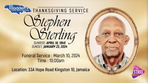 Thanksgiving Service for the Life of Stephen Sterling