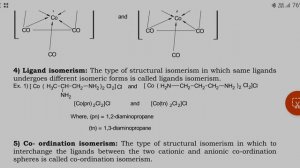 Isomerism in co-ordination compounds.