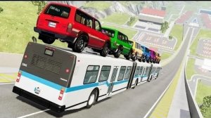 Эпические прыжки на скоростном автомобиле #224 – BeamNG Drive |