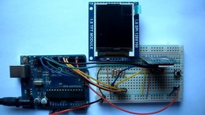 Arduino draw bitmap images on ST7735 TFT with SD card