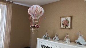 Воздушные шары из ткани в интерьере.