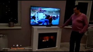 Видео отзыв клиента компании.Гранд Камин на электро камин от Real Flame Novara 3D