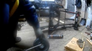 Снегоход Тайга замена подшипников в катках ТО тележки