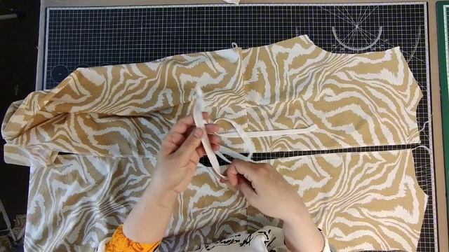 Описание пошива платья с кулиской