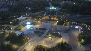 Светодинамические фонтаны парк Арай г.Астана