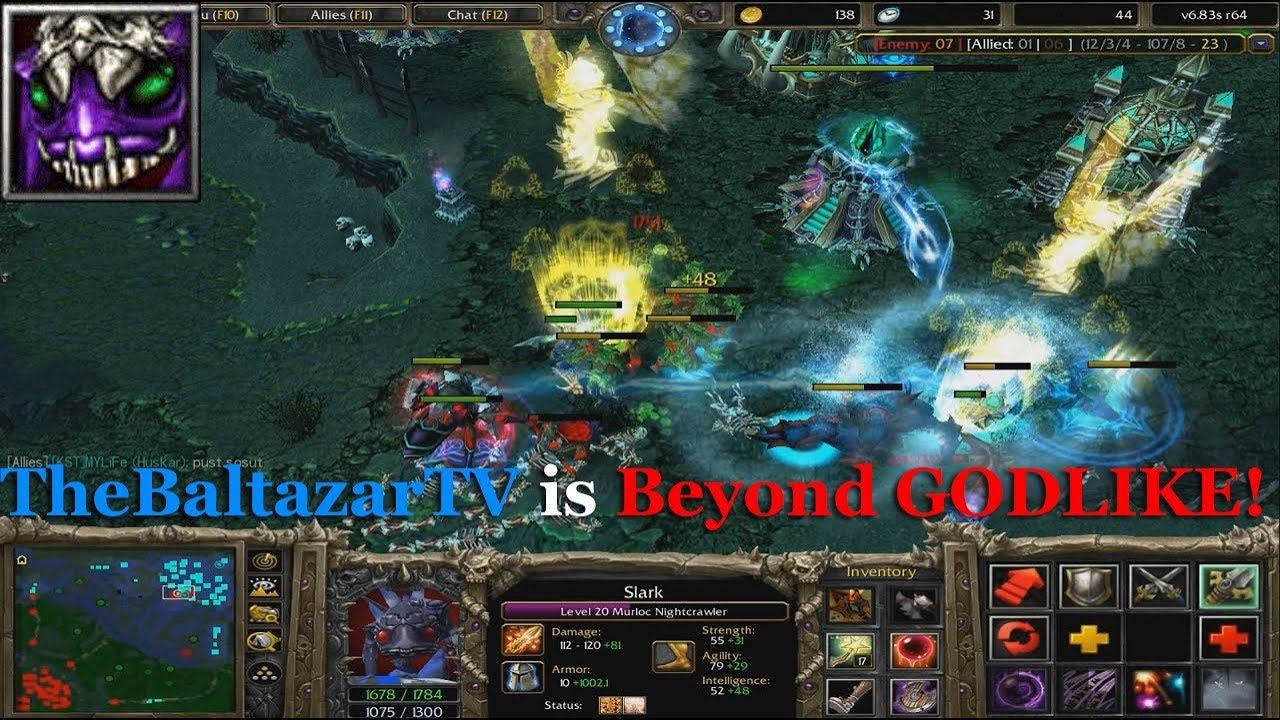 DotA 6.83 - Slark Beyond GODLIKEEEE !!!! (TheBaltazarTV)