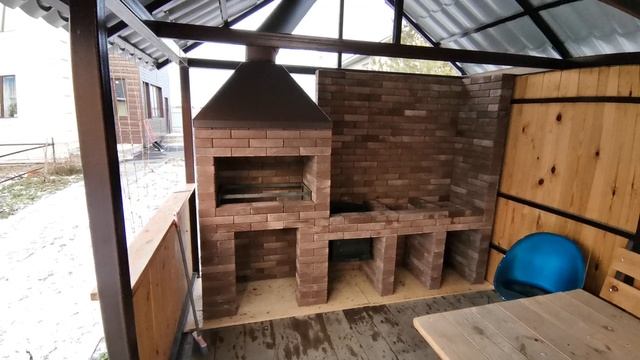 Мангальная зона в беседку