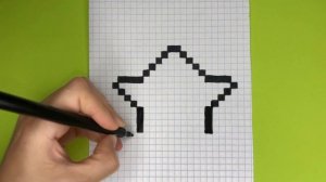 Как Рисовать Звезду по клеточкам ♥ Рисунки по клеточкам