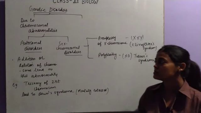Class 12/Biology/Genetics/Chromosomal disorders/