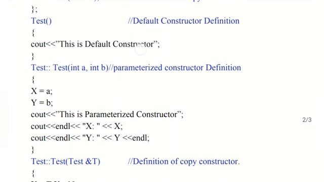 Types of Constructor/ Difference between types of constructor in C++.. in Tamil