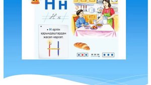 Әліппе 1 сынып 21 сабақ Н әрпі мен дыбысы