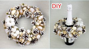 НОВОГОДНИЙ РОЖДЕСТВЕНСКИЙ ВЕНОК из природных материалов своими руками ☆ Мастер класс ☆ DIY2023