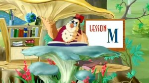 Английская буква Mm с тётушкой Совой.