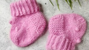 Как связать носки спицами для новорожоенных малышей