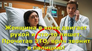 Женщина в коме двигает рукой и что-то пишет. Прочитав ЭТО, врач звонит в полицию!