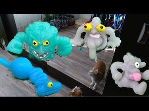 игрушки липкие микробы сами передвигаются по зеркалу Fungus Amungus unboxing toys 0+