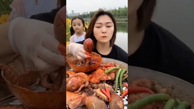 [MUKBANG ASMR] Octopus🐙+KING MUKBANG🦐&Lobster🦞Seafood Mukbang Eating show, #MUKBANG ASMR смотреть онлайн