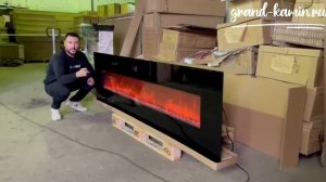 Настенный камин Genius 240 Black Glass