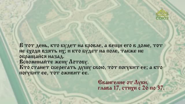 Евангелие 3 декабря. Кто станет сберегать душу свою, тот погубит ее; а кто погубит ее, тот оживит ее