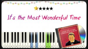 It's the Most Wonderful Time of the Year - как играть на фортепиано - ПРОСТЫЕ НОТЫ ДЛЯ НАЧИНАЮЩИХ