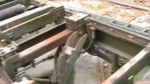 Двухголовая ленточная пилорама Vesto ZHL-64. Демонстрация работы гидравлики.