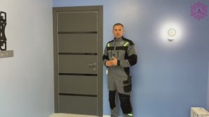 Установка дверей Profil-doors модель ZN20 Грувд серый