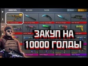 Собрал инвентарь за 10000 голды в стендофф 2