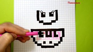Как Рисовать Куклу Лол Единорожку по Клеточкам ♥ How to Draw #LOL DOLL