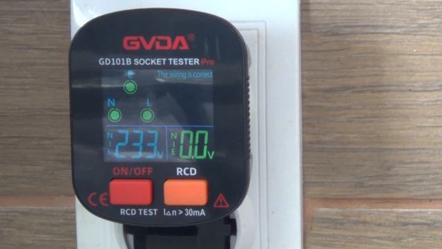 Тестер розеток GVDA GD101B Socket Tester смотреть онлайн
