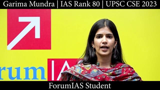 Garima Mundra IAS Rank 80 | 3rd Attempt | UPSC CSE 2023 | Topper Strategy | ForumIAS