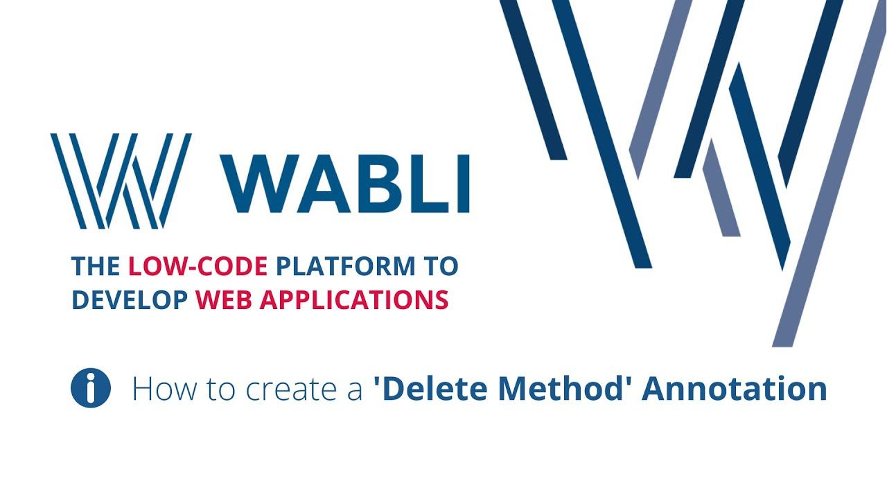 How to add a 'Delete Method' Annotation inside 'Get All Method'