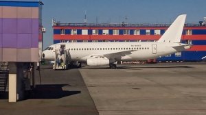 Норильск, 2023 г., аэропорт Алыкель, "Сухой Супер Джет".
