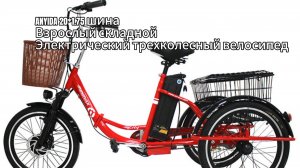 ANYIDA 20*1.75 шины взрослый складной электрический трехколесный велосипед