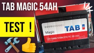 TEST Akumulatora Tab Magic 54Ah 510A P+
