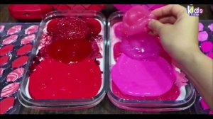 СЛАЙМЫ - ГУБЫ КРАСНЫЕ против РОЗОВЫХ I Смешивание случайных вещей в глянцевый слайм