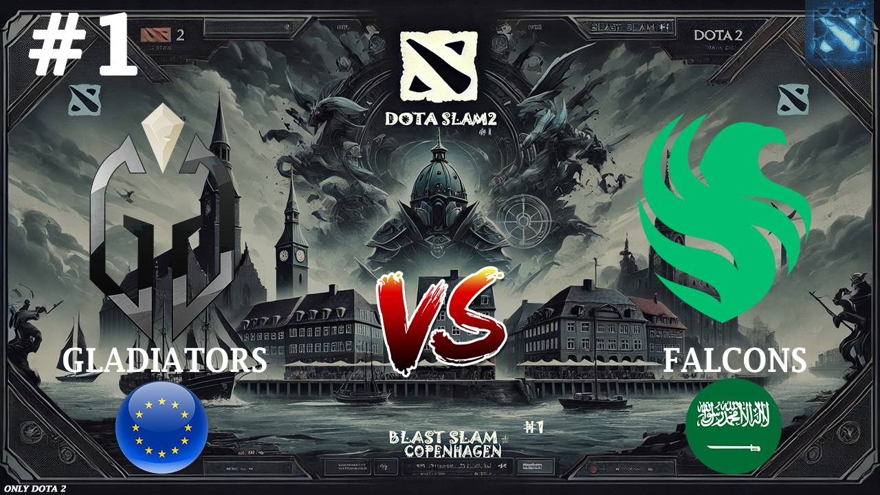 КРЕПКАЯ ЗАРУБА НА 60+ МИНУТ | Gladiators vs Falcons #1 (BO3) BLAST Slam